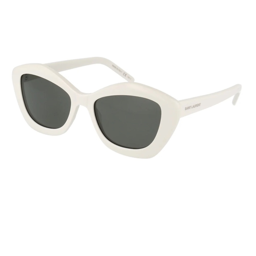 Saint Laurent ivory cat eye sunglasses